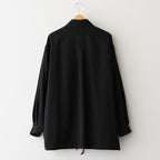Tropical Wool Shirt Jacket #BLACK [GM251-50243]