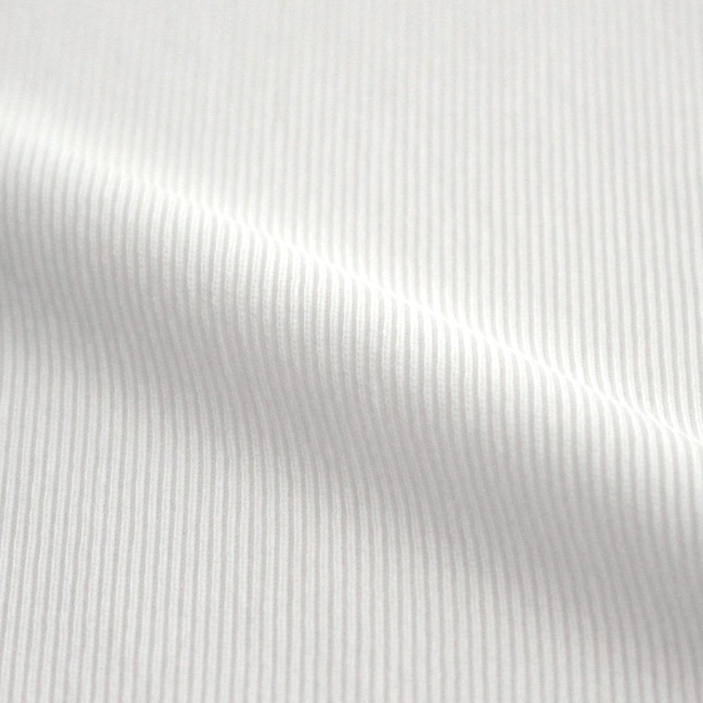 NRBO6T | マットポリエステル リブライクニット 6分袖Tシャツ #OFF WHITE [GE_NC0404T6]