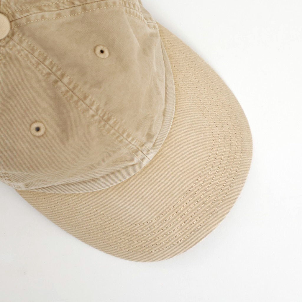GARMENT-DYED FINX CHINO CAP MADE BY KIJIMA TAKAYUKI #LIGHT BEIGE [A26SC02KT]