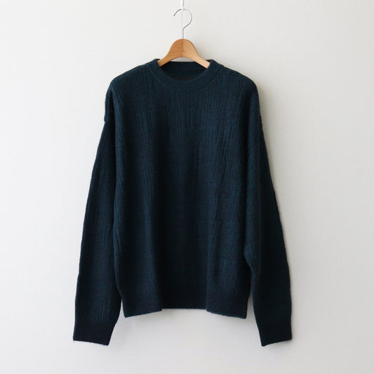 PLATING CREWNECK SWEATER #PEACOCK [YK24FW0842S]