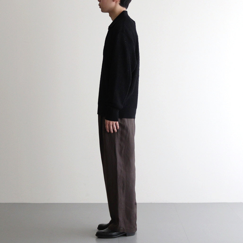 SHEER LIGHT KNIT SKIPPER LS #BLACK [ST.1150]