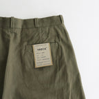 CHINO CLOTH PANTS WIDE #olive [13653]