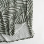 Leaf Pattern Printed Open Collar Shirt #IVORY [YK26SS01202SH]