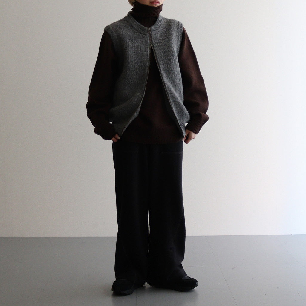 L-G Zip-up Vest #Gray [2403-020]