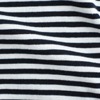 ムラ糸Tシャツ ロングスリーブワンピース Slub Yarn Long-Sleeve T-Shirt Dress #WHITE/NAVY [32061701]