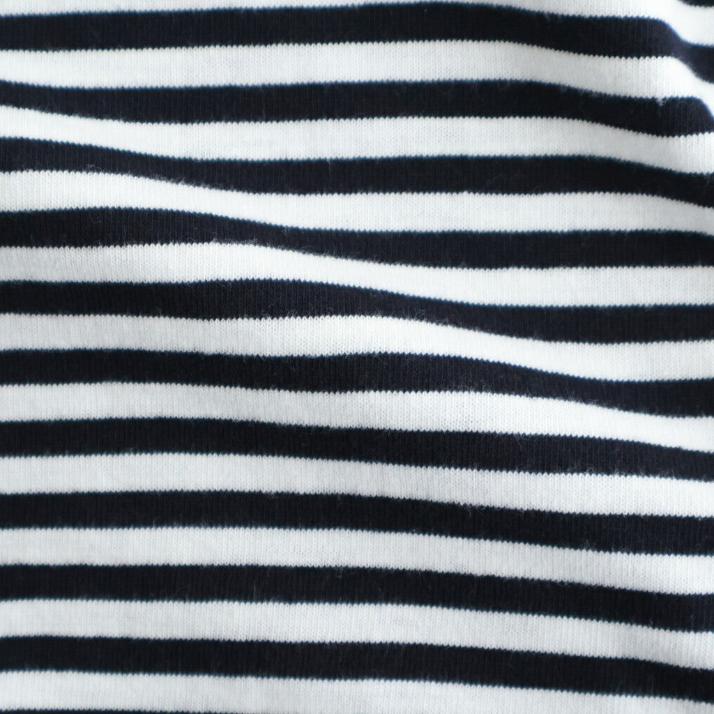 ムラ糸Tシャツ ロングスリーブワンピース Slub Yarn Long-Sleeve T-Shirt Dress #WHITE/NAVY [32061701]