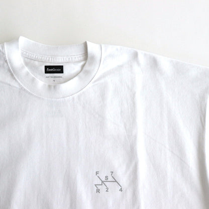 CORPORATE PRINTED S/S TEE “GEAR” #WHITE [FSC243-70116]