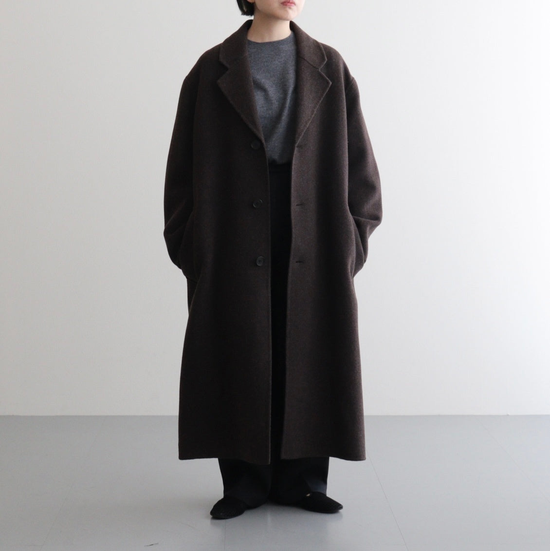 Wool Over Coat #D/BRN [12520006]