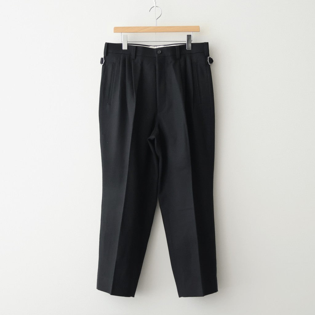 ウールフラノトラウザーズ #BLACK [HP-P035-051]
