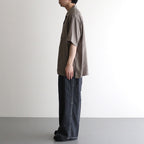 LIGHT-WEIGHT DENIM 1TUCK WIDE BAKER PANTS #BLACK [YK25SS0931P]