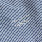 綿ストライプ L/S シャツ #NAVY×SAX×WHITE [HO-B007-051]