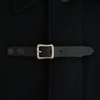 Melton Big Balmaccan Coat #BLACK [YK25FW01033C]