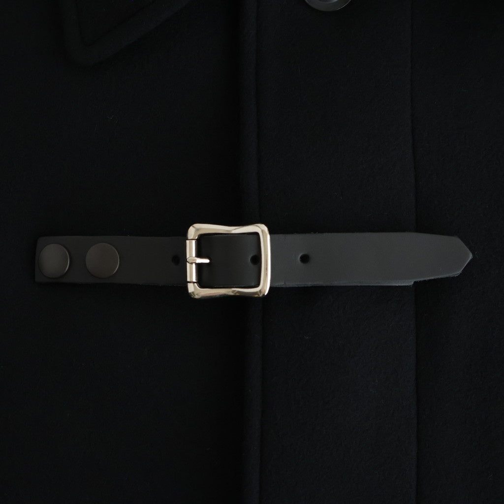 Melton Big Balmaccan Coat #BLACK [YK25FW01033C]