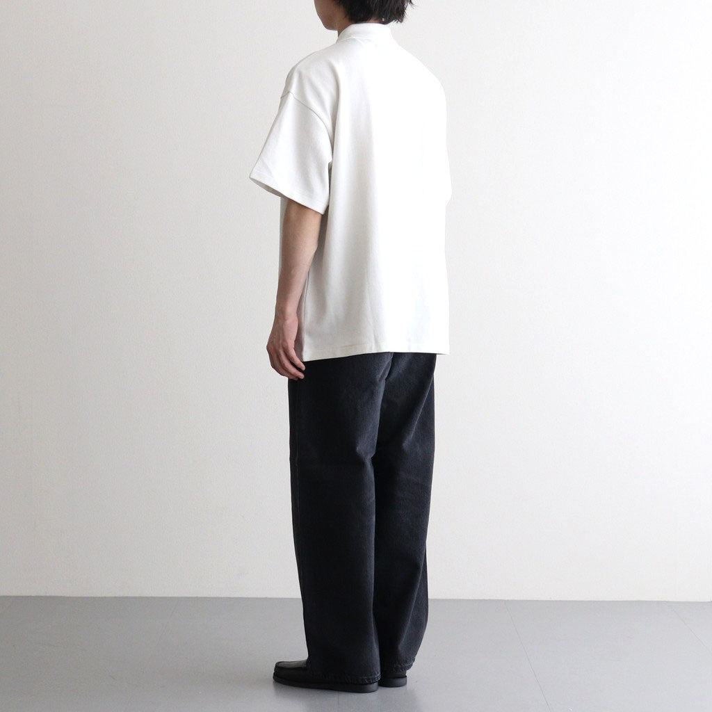 Cotton Pique Jersey S/S Skipper Polo #PEARL WHITE [GU261-70416]