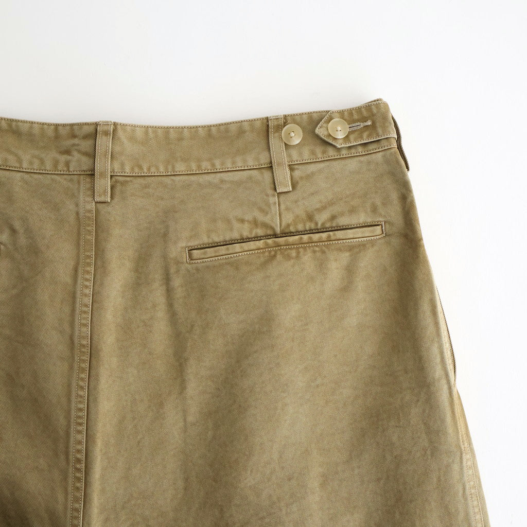 PRODUCT DYED FINX CHINO ONE-TUCK PANTS #BEIGE [A25AP01CP]