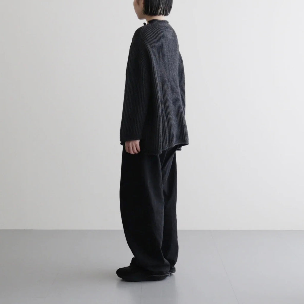 COMFORT BLEND YARN LOOSE FIT SWEATER #CHARCOAL [N0011]