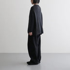 COMFORT BLEND YARN LOOSE FIT SWEATER #CHARCOAL [N0011]