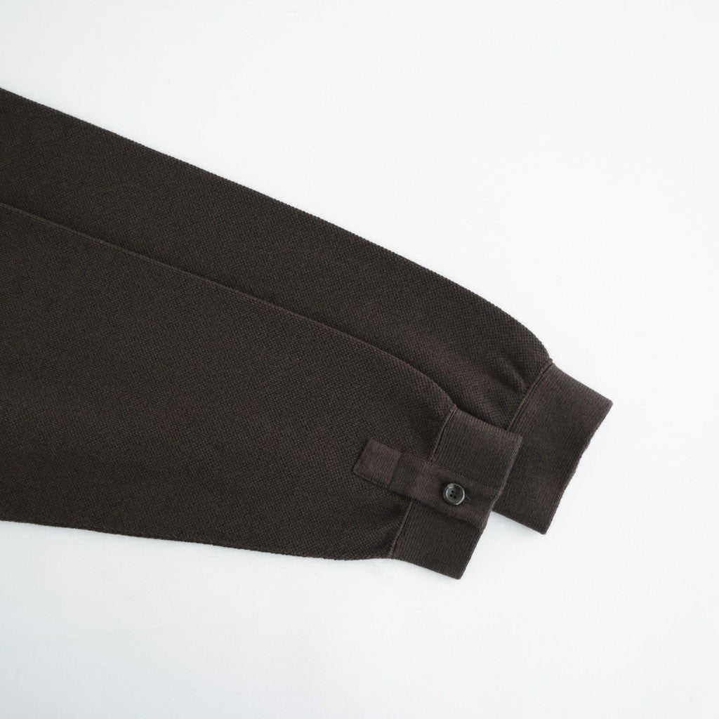 Co/Wo Moss Stitch Zip Blouson #BROWN [2603-003]