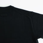 EXTRA FINE WOOL WARM KNIT CREW NECK LS #BLACK [ST.1289]