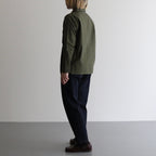 BAKER SHIRT #olive poplin [74102]