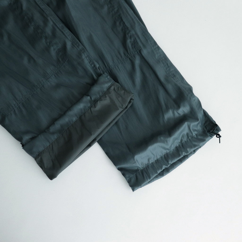LEATHER LIKE POLYESTER CARGO PANTS #DUSTY GREEN [YK24SS0638P]