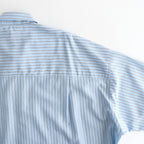 SIDOGRAS S/S Oversized Regular Collar Shirt #SAX STRIPE [GM262-50029]