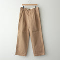 WASHED FINX CHINO ONE-TUCK PANTS #CAMEL BROWN [A25SP02FC]