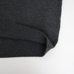 LIGHT CASHMERE KNIT V-NECK P/O #CHARCOAL [A26AV03CJ]