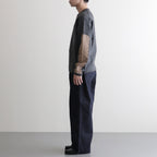 綿反応デニムストレートパンツ #INDIGO [HP-P026-051]