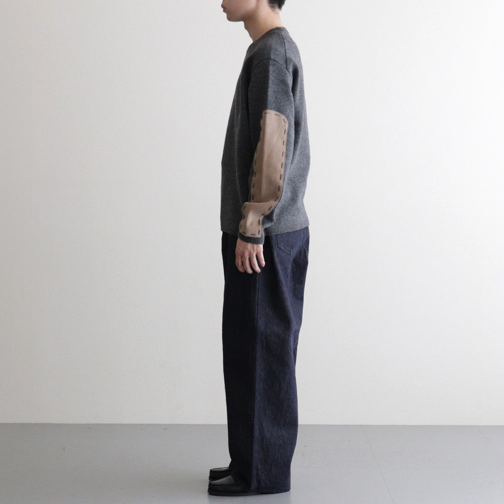綿反応デニムストレートパンツ #INDIGO [HP-P026-051]