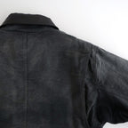 PRODUCT DYED ORGANIC COTTON DUCK BLOUSON #FADED BLACK [A25AB01CD]