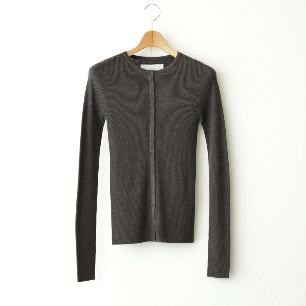 Silkwool Knit Cardigan #D/BRN [12620501]