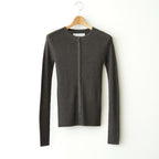 Silkwool Knit Cardigan #D/BRN [12620501]