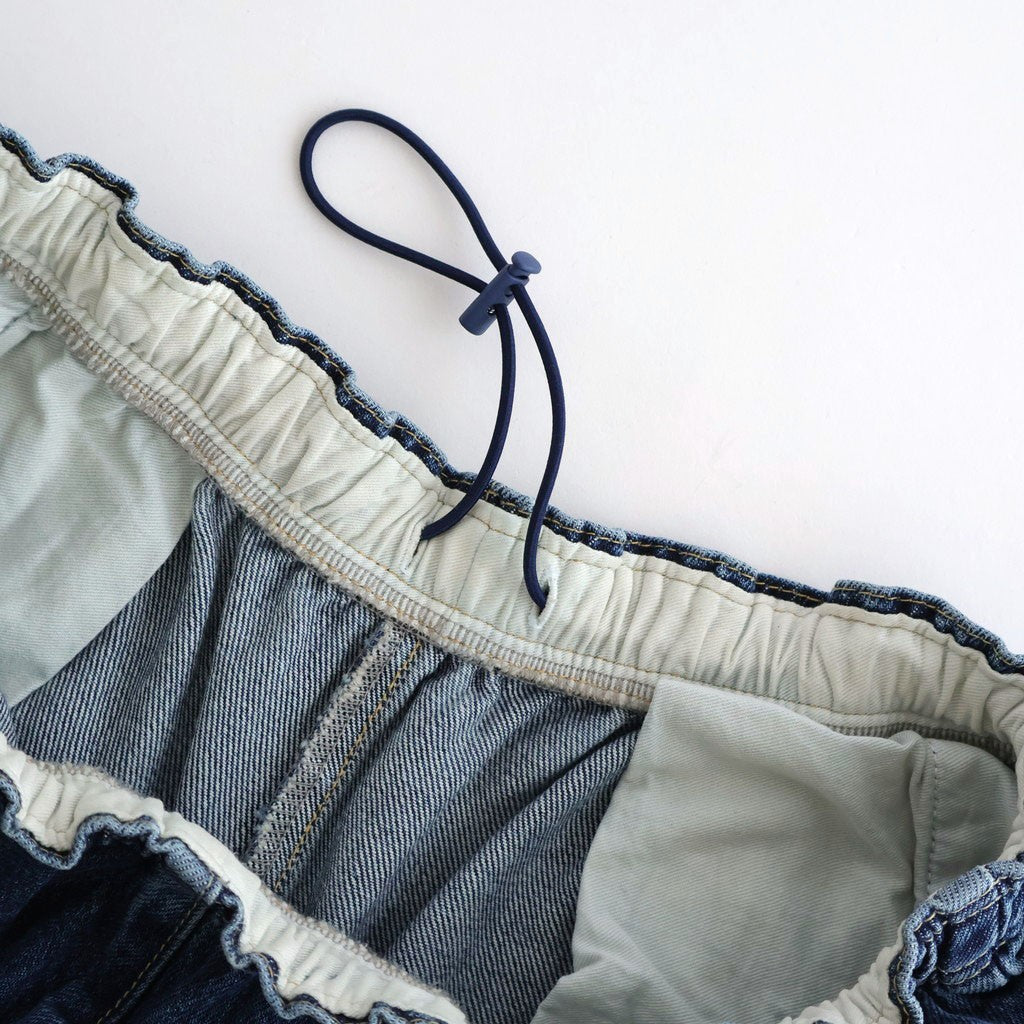 CORPORATE DENIM EASY PANTS #DARK WASH [FSC261-40209FB]