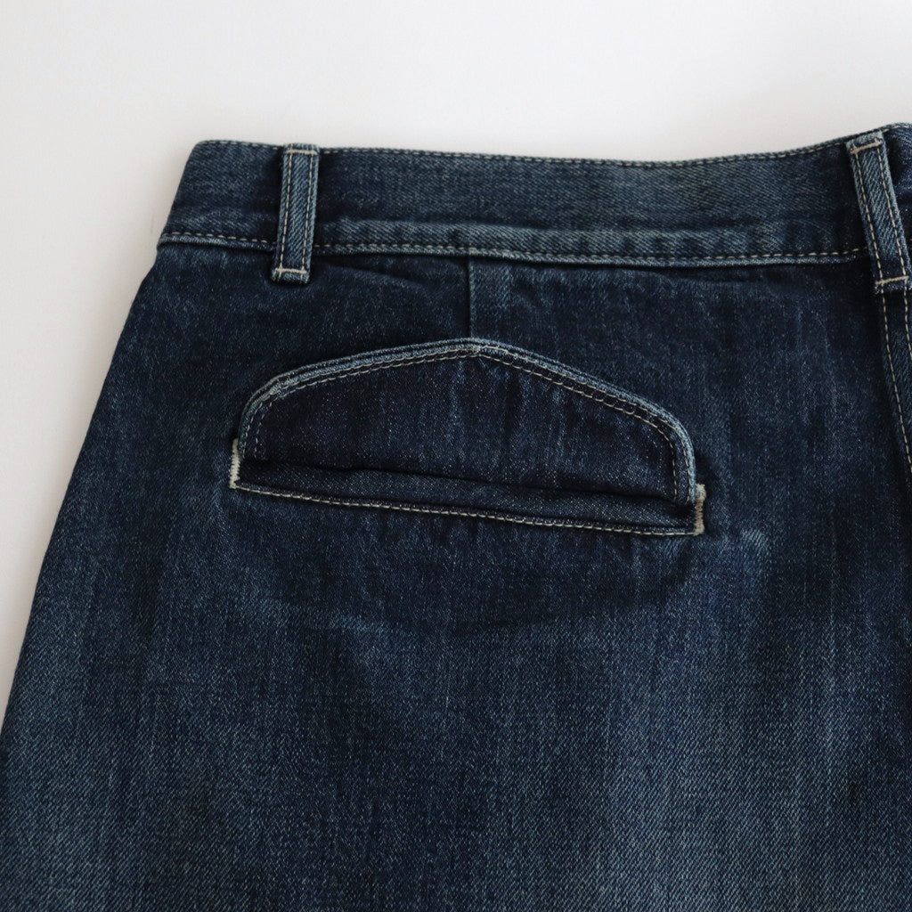 Selvage Denim Two Tuck Pants #INDIGO DARK FADE [GU251-40188DB]