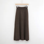 SUPER FINE WOOL KNIT SKIRT #TOP BROWN [A26AS06TJ]