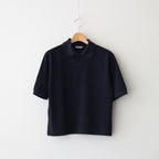 HIGH GAUGE PIQUE POLO #DARK NAVY [A25SP01HK]