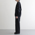 綿ナイロン裏毛 カーディガン #BLACK [HQ-T007-051]