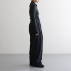 Halfzip Rib Knit #D/GRY [12610506]