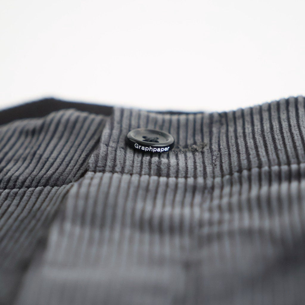Suvin Corduroy Wide Straight Trousers #GRAY [GU263-40213B]