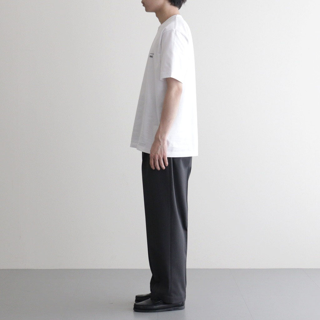 綿天竺 製品プリント S/S Tシャツ #WHITE [HQ-T101-051]