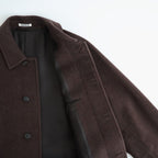 SUPER FINE WOOL MOSSER SOUTIEN COLLAR COAT #TOP BROWN [A26AC01WM]