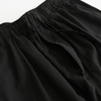 GARMENTDYED COTTON SILK TWILL EASY PANTS #BLACK [YK25SS001007P]