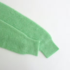 BABY SURI ALPACA SHEER KNIT SHIRT CARDIGAN #LIGHT GREEN [A24AC01AK]