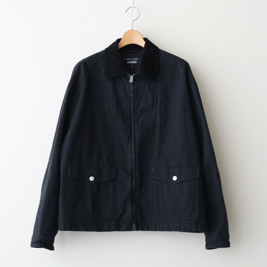 綿オックス 製品加工ブルゾン #BLACK [HP-J016-051]