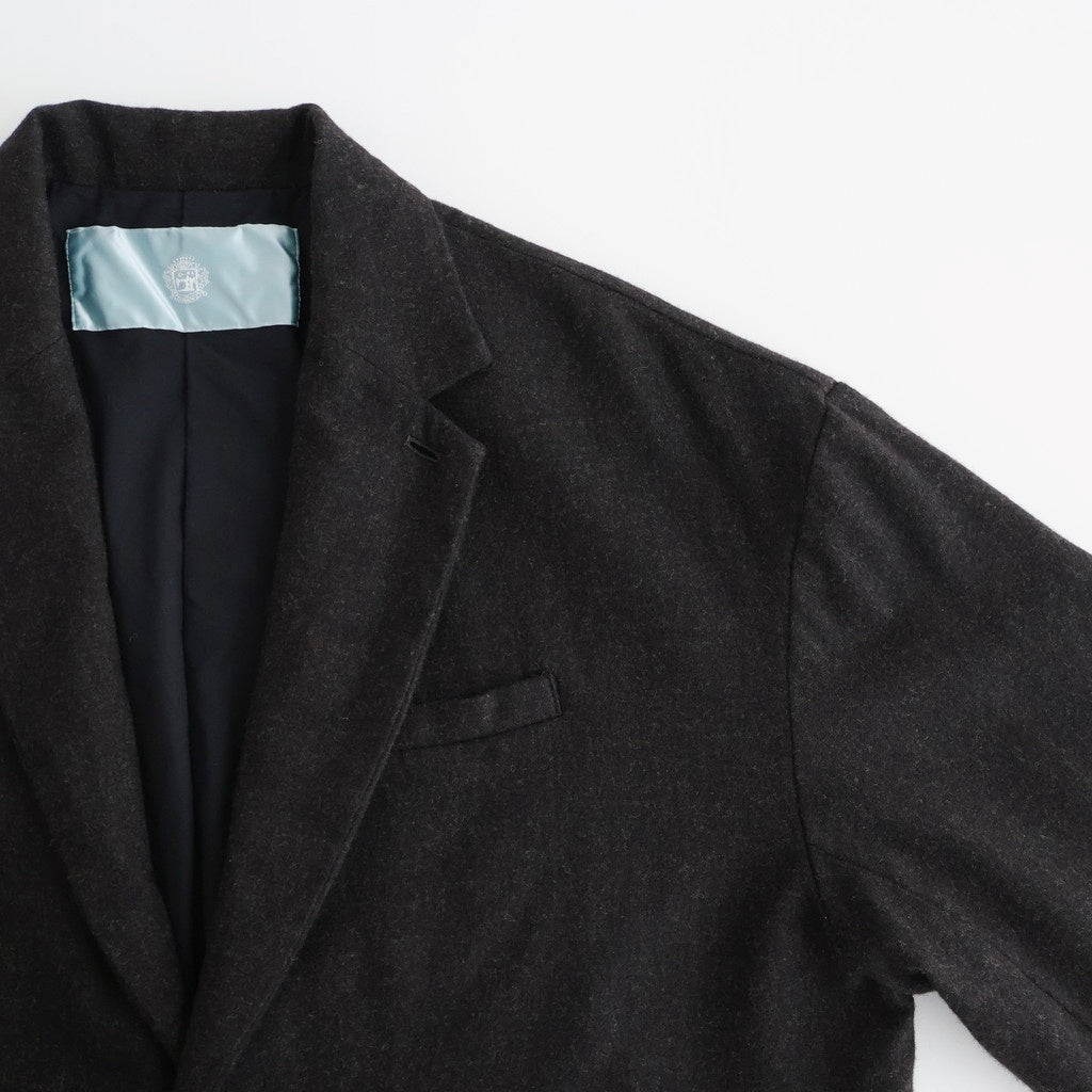 縮絨ウール2WAYカラーJK #DARK BROWN [D225-J332]