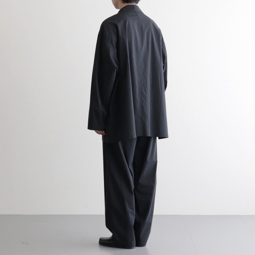 Cotton Wool Poplin Oversized Coverall #BLACK [GM261-30306