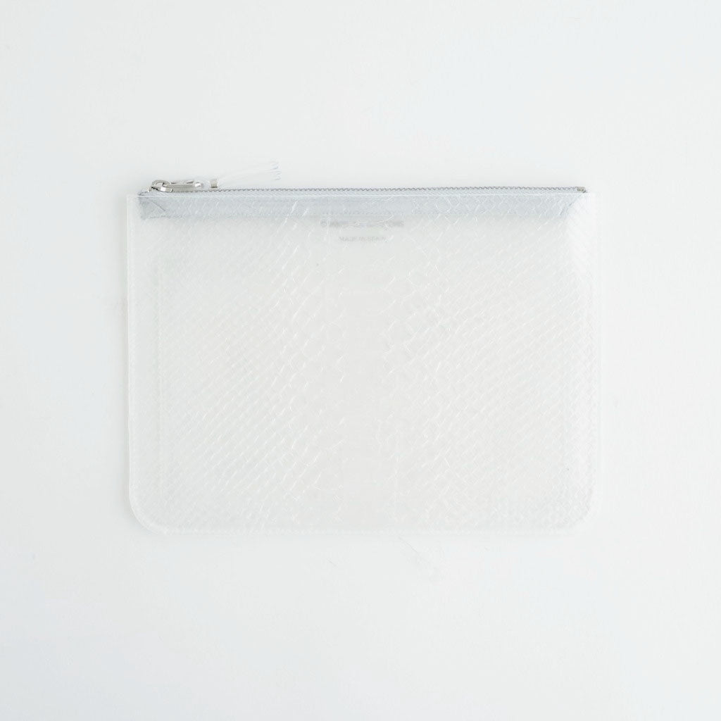 ZIP POUCH - TRANSPARENT SNAKE #CLEAR [8Z-T810-051] - ciacura 三重