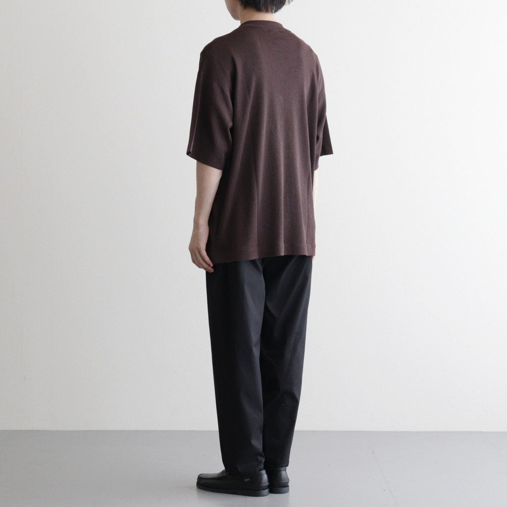 Washi Open Collar S/S Shirt #BROWN [2601-017]