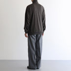 SUPER HIGH GAUGE SWEAT ZIP BLOUSON #DARK BROWN [A25AB01CU]